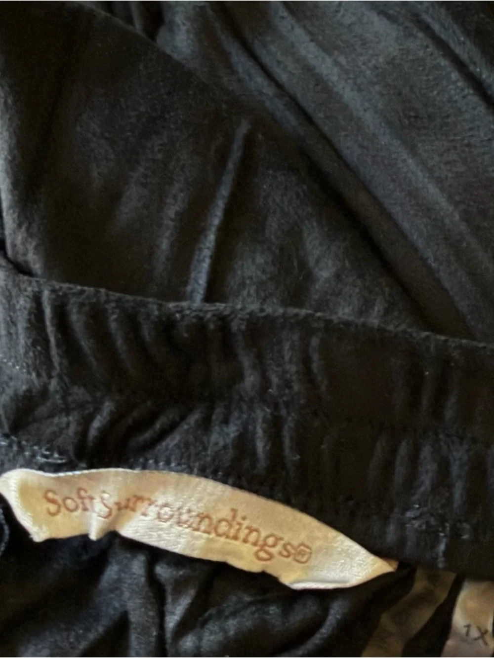 Soft Surroundings Suede Crinkle Pleated Gypsy Midi Skirt - Picture 4 of 6